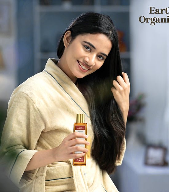 Organic Ayurvedic Amla Hibiscus Hair & Body Oil - The Earth Organic